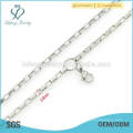 New arrival pure silver chian necklace,women fashion jewelry simple necklace